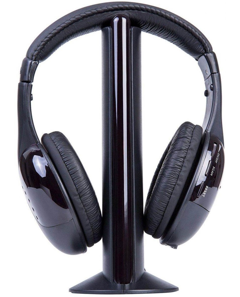 Ασύρματα Ακουστικά 5 σε 1 με FM MH2001 Συμβατά με TV, Laptop, CD, DVD, FM Radio, Net Chat, Baby Monitor κ.ά.
