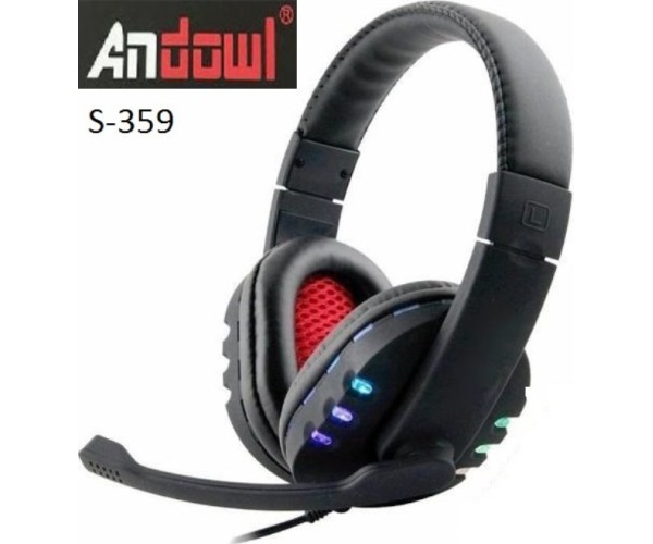 Andowl® Ακουστικά με Μικρόφωνο Stereo Gaming Headset S-359 Για PS4 / XBOX ONE S/X / PC / LAPTOP / TABLET / SWITCH / MOBILE