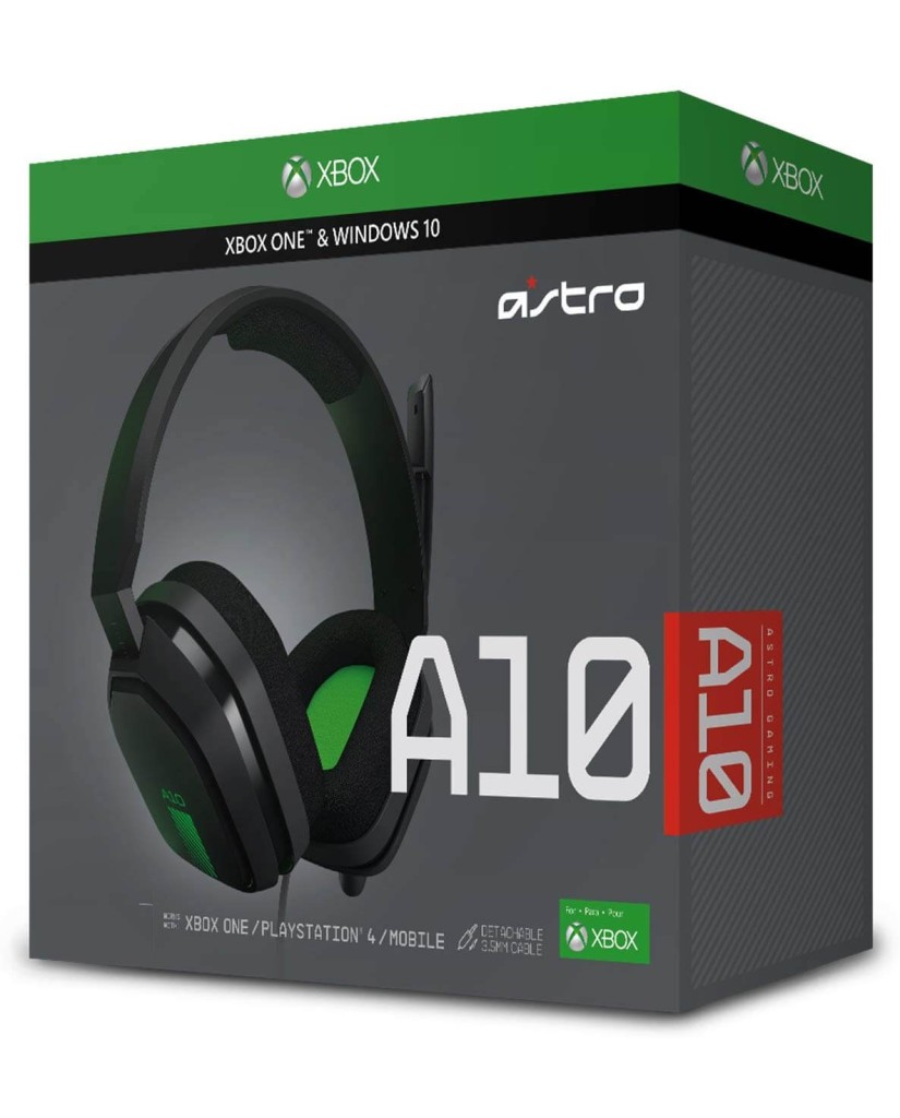 ASTRO A10 - GAMING HEADSET ΓΙΑ PC / PS4 / XBOX ONE / SMARTPHONES – ΓΚΡΙ & ΠΡΑΣΙΝΟ