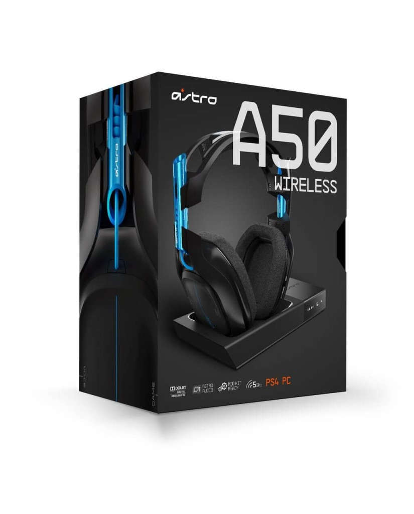 ASTRO A50 3RD GENERATION ΑΣΥΡΜΑΤΑ ΑΚΟΥΣΤΙΚΑ 7.1 ΓΙΑ PC / PS4 - ΜΑΥΡΟ 