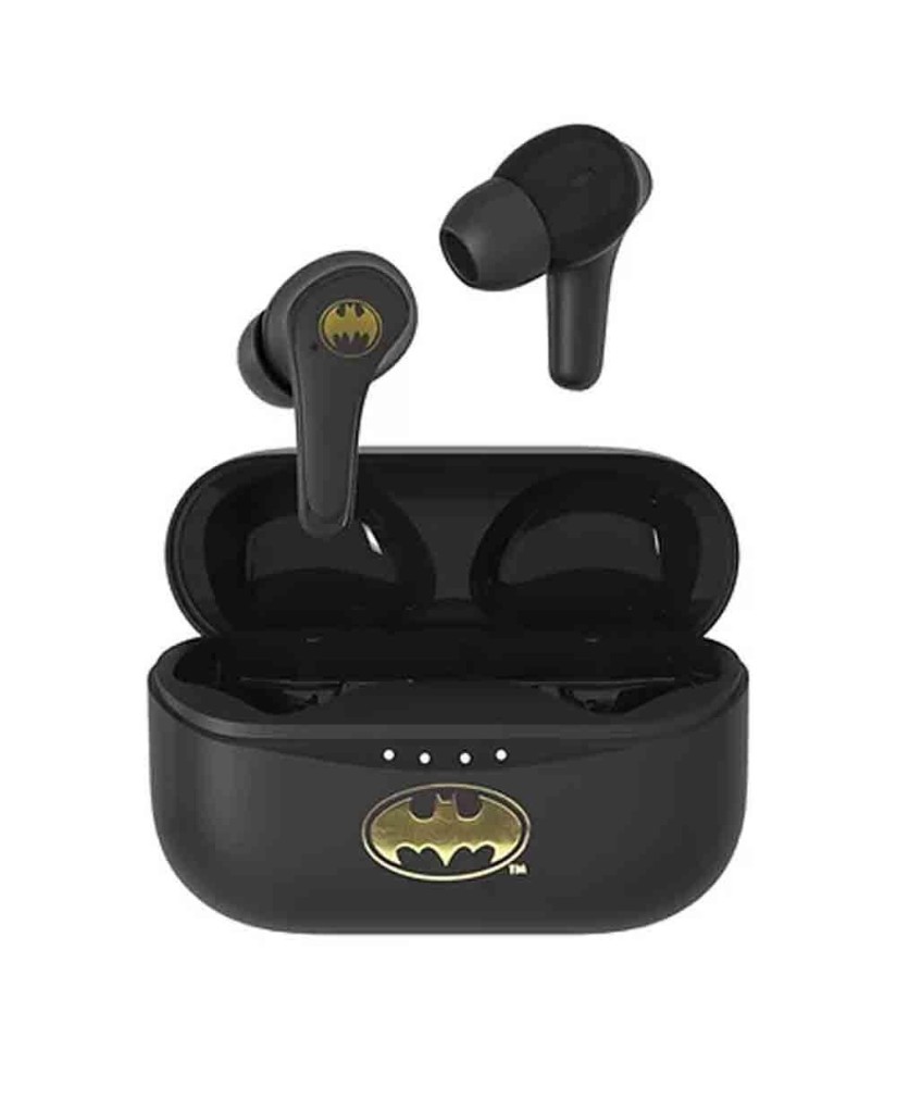 OTL DC Comics Batman In-ear Bluetooth Earpods Ακουστικά με Θήκη Φόρτισης Μαύρα