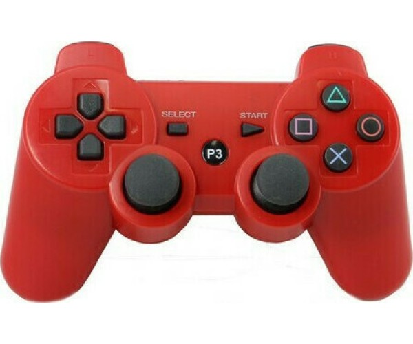 Doubleshock Ασύρματο Gamepad για PS3 - Κόκκινο