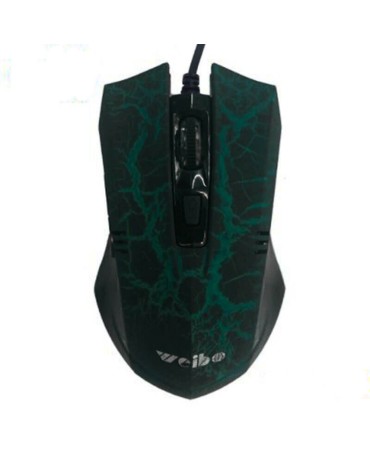   Ενσύρματο Ποντίκι Με LED High Blu-Ray Gaming Mouse - Μαύρο/Πράσινο