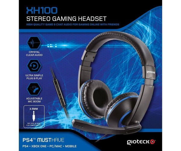 Ενσύρματα Στερεοφωνικά Gaming Ακουστικά Gioteck XH100 για PS4/Xbox One/Wii U/PC/Mac/Smartphones