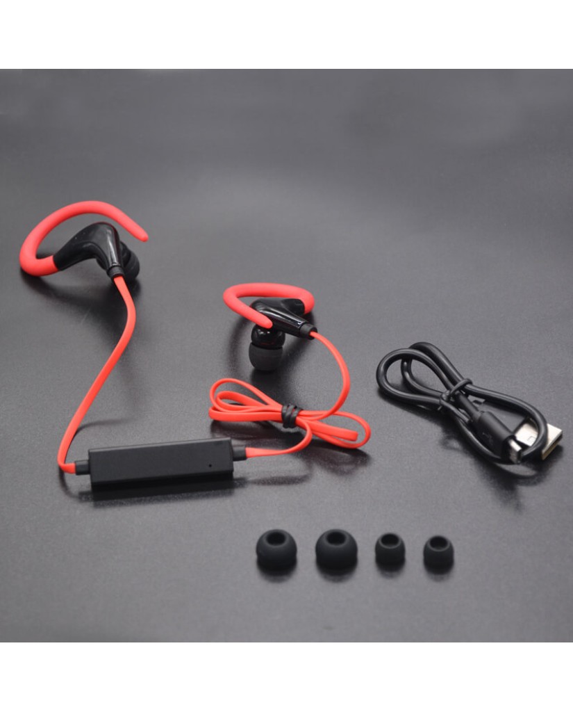 Ασύρματα Ακουστικά GORSUN E55 SPORTS EARBUDS Handsfree - Κόκκινο