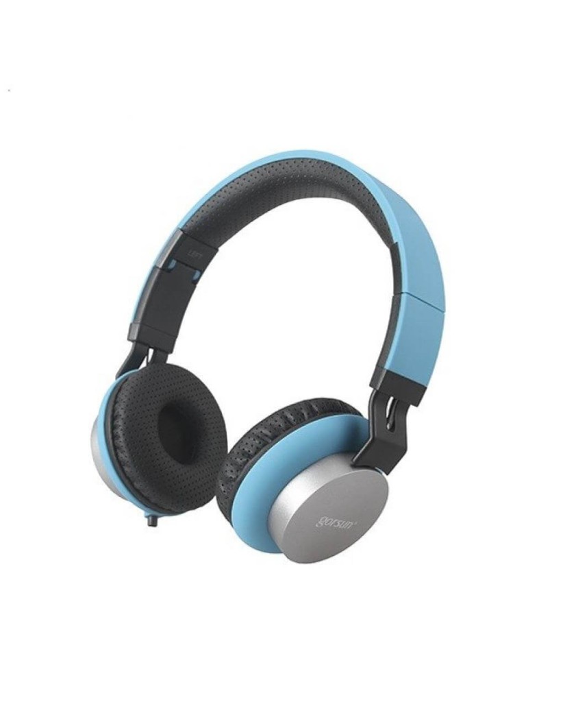 Στερεοφωνικά Ακουστικά Gorsun GS-789 με Μικρόφωνο και Ρύθμιση Έντασης Ήχου - Μπλε