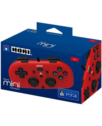 Hori Mini Wired Gamepad - Χειριστήριο PS4 - Κόκκινο