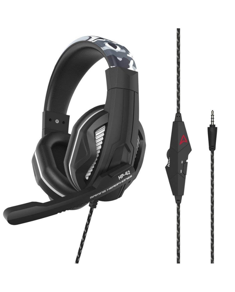 Steelplay HP42 Wired Gaming Headset - PS4 / Xbox One / Switch / PC – Γκρι Παραλλαγής