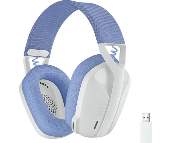 Logitech G435 Lightspeed Ασύρματο Over Ear Gaming Headset με σύνδεση Bluetooth / USB Συμβατό με PC Windows 10+/PS4/PS5/XBOX/macOS 10.14+
