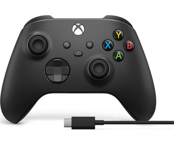 Microsoft Xbox Wireless Controller + USB-C Cable (Συμβατό Xbox One S / X - PC Windows 10 - Android - IOS) - Μαύρο