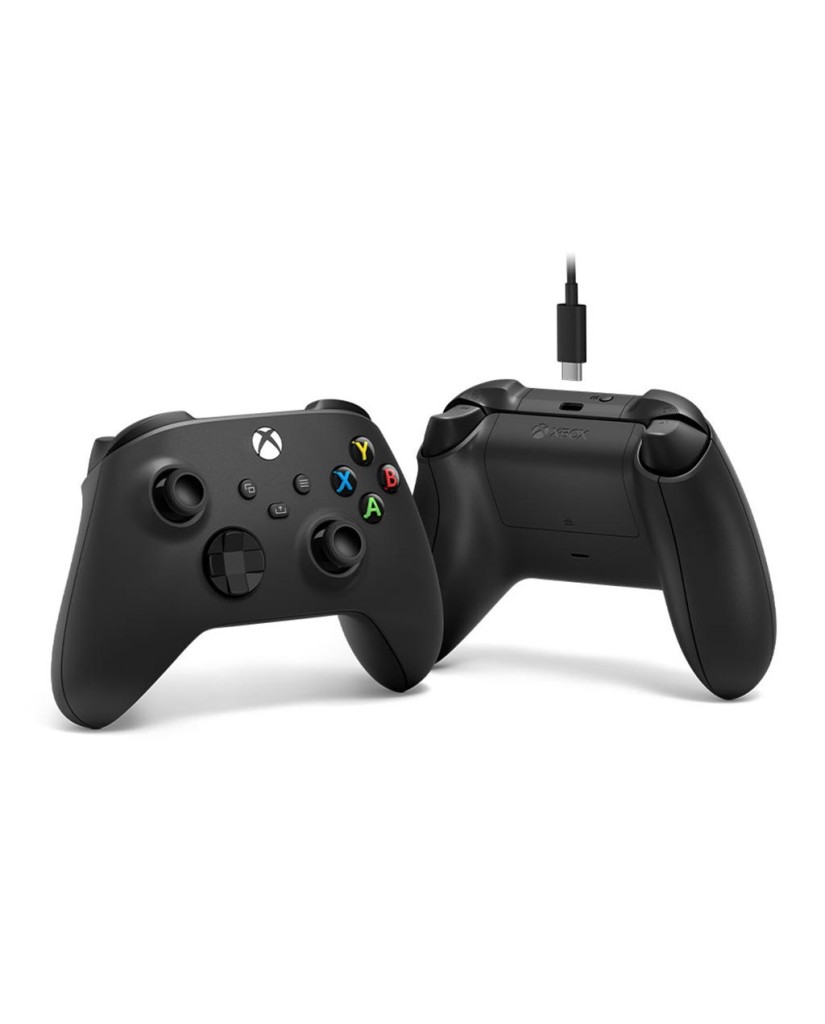 Microsoft Xbox Wireless Controller + USB-C Cable (Συμβατό Xbox One S / X - PC Windows 10 - Android - IOS) - Μαύρο
