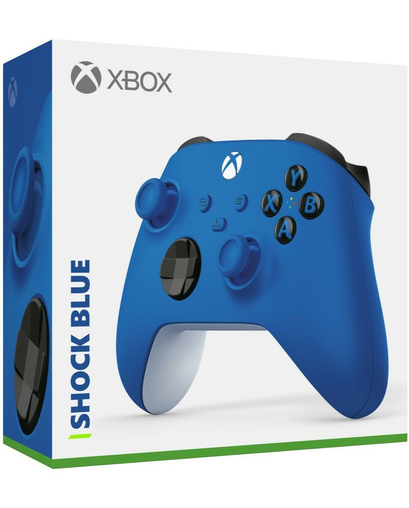 Microsoft Xbox Wireless Controller Blue Shock (Xbox One/Series S/Series X/PC Windows 10 - Android - IOS) - Μπλε