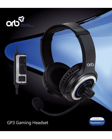 ORB GP3 GAMING HEADSET ΓΙΑ PS4 - ΜΑΥΡΟ