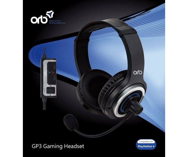 ORB GP3 GAMING HEADSET ΓΙΑ PS4 - ΜΑΥΡΟ