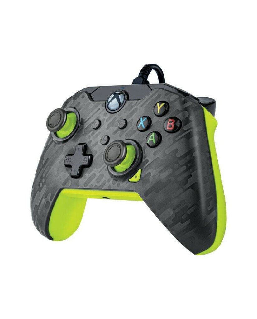 PDP Wired Controller Xbox One, Series X|S, PC - Yellow / Black Camo