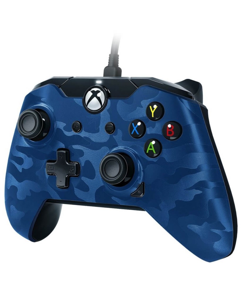 PDP Xbox One & PC Wired Controller Stealth Series – Blue Camo