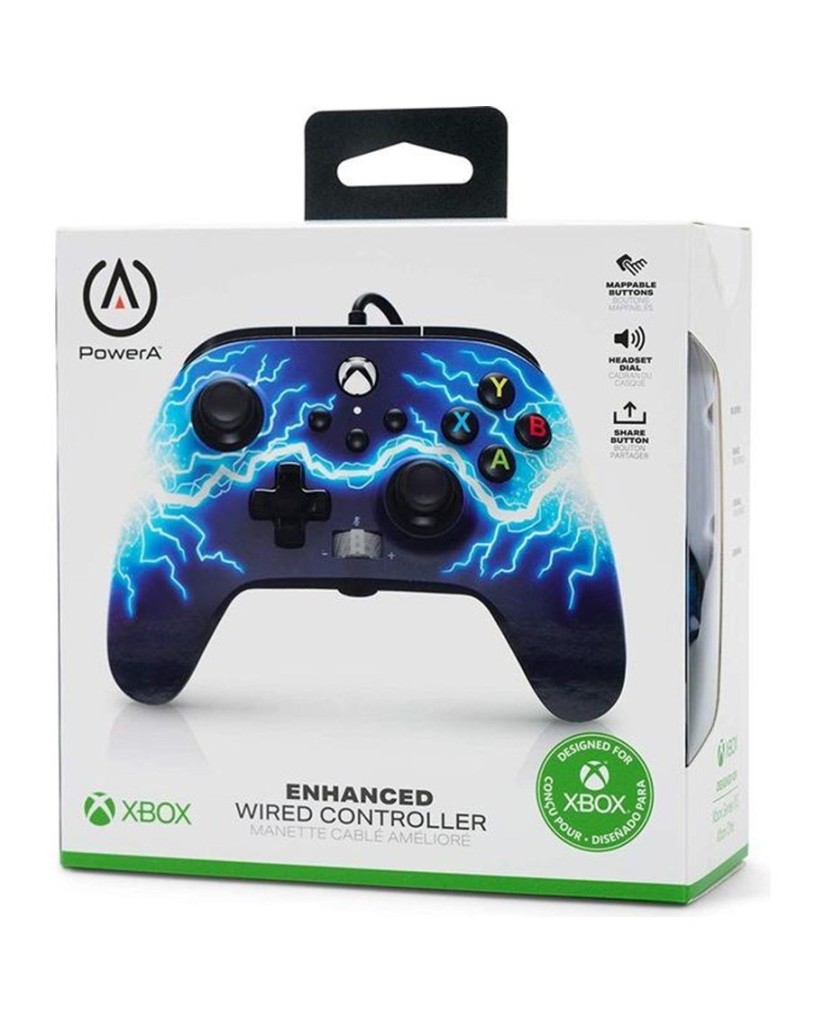 PowerA Enhanced Wired Controller για Xbox One/Xbox One S/Xbox One X - Arc Lightning