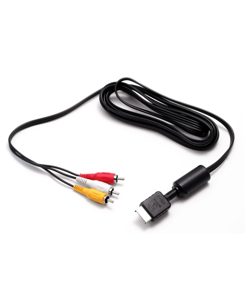 RCA AV SCART CABLE 1.8Μέτρα - ΚΑΛΩΔΙΟ ΕΙΚΟΝΑΣ ΓΙΑ PSX / PS1 / PS2 / PS3