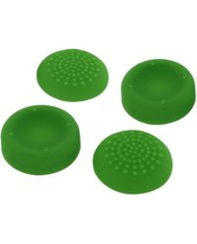 SILICONE THUMB GRIPS CONCAVE & CONVEX ASSECURE ΓΙΑ ΧΕΙΡΙΣΤΗΡΙΑ PS4/PS3/PS2/XBOX ONE/XBOX 360/SWITCH - ΠΡΑΣΙΝO