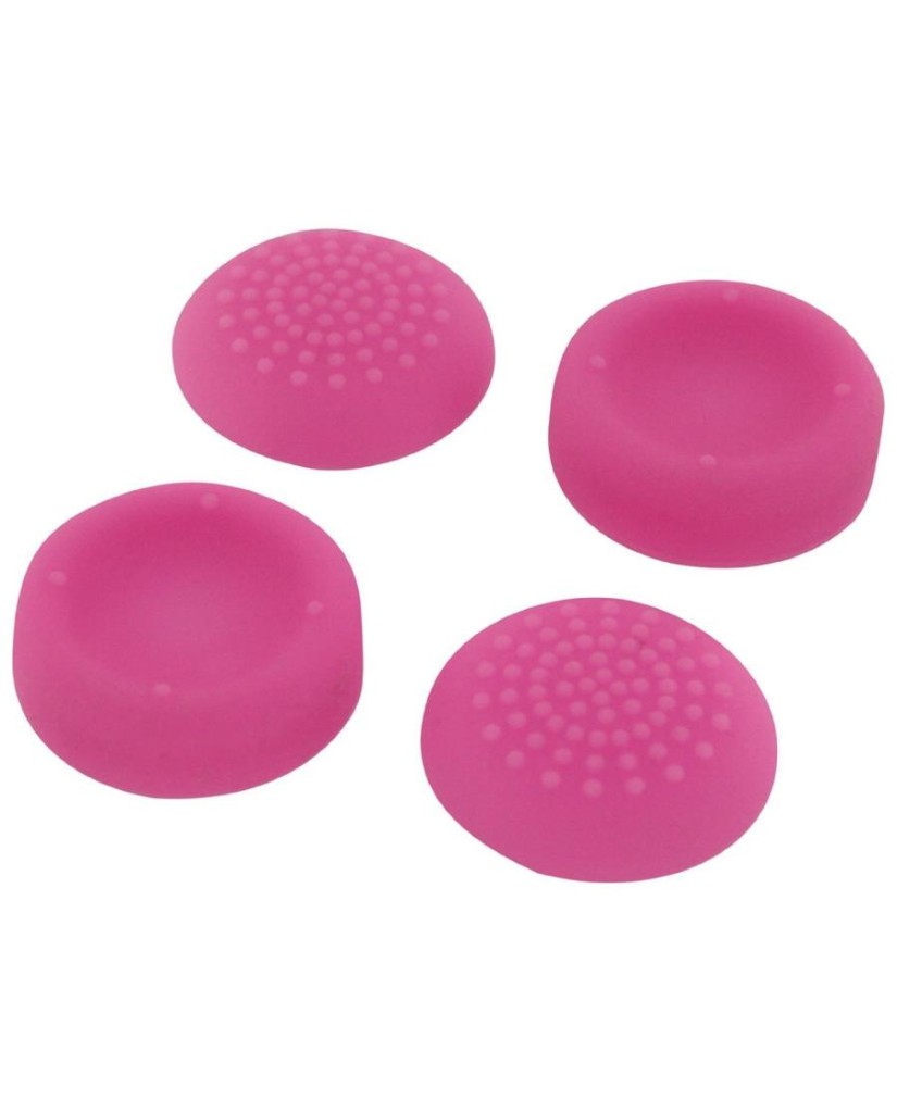 SILICONE THUMB GRIPS CONCAVE & CONVEX ASSECURE ΓΙΑ ΧΕΙΡΙΣΤΗΡΙΑ PS4/PS3/PS2/XBOX ONE/XBOX 360/SWITCH - ΡΟΖ