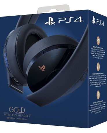 SONY PS4 GOLD WIRELESS HEADSET 500 MILLION LIMITED EDITION 7.1 – ΜΑΥΡΟ