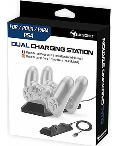 SUBSONIC DUAL CHARGING STATION PS4 - ΜΑΥΡΟ