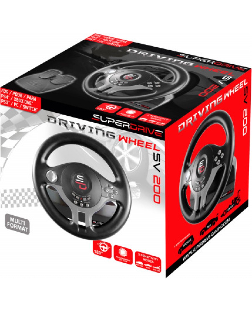 SUBSONIC SUPERDRIVE WHEEL - ΤΙΜΟΝΙΕΡΑ SV200 ΓΙΑ PS4, PS3, XBOX ONE, PC, SWITCH