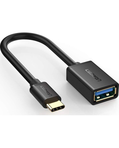 Ugreen Αντάπτορας USB-C σε USB-A 3.1 με 8cm Καλώδιο OTG Adapter Type-C Male to USB-A Female - Μαύρος