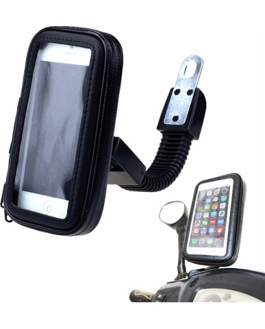 Αδιάβροχο Τσαντάκι L 360° / Waterproof Weather Resistant Bike Mount για Κινητά (4 – 6 inch) Μαύρο OEM