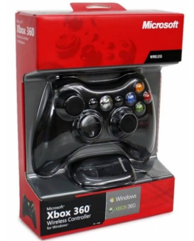 Microsoft Ασύρματο Χειριστήριο Xbox 360 & PC - Μαύρο