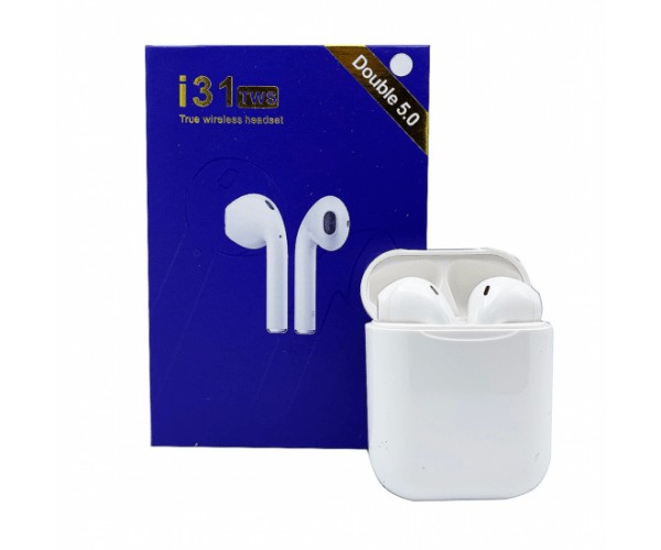 Ασύρματα Ακουστικά Bluetooth 5.0 i31 TWS Touch Control Mini Earbuds - Λευκό