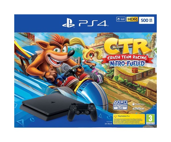 Sony PlayStation 4 - 500GB Slim & Crash Team Racing Nitro-Fueled EU