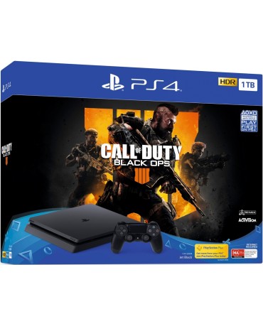Sony PlayStation 4 - 1TB Slim Black + Call of Duty: Black Ops 4