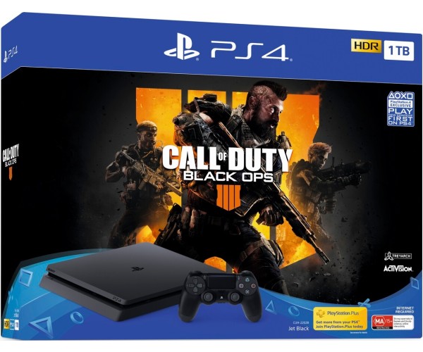 Sony PlayStation 4 - 1TB Slim Black + Call of Duty: Black Ops 4