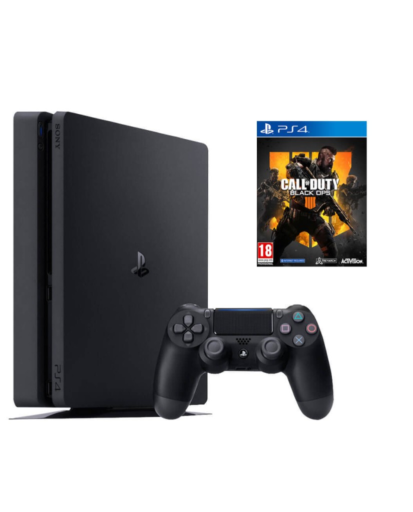 Sony PlayStation 4 - 1TB Slim Black + Call of Duty: Black Ops 4