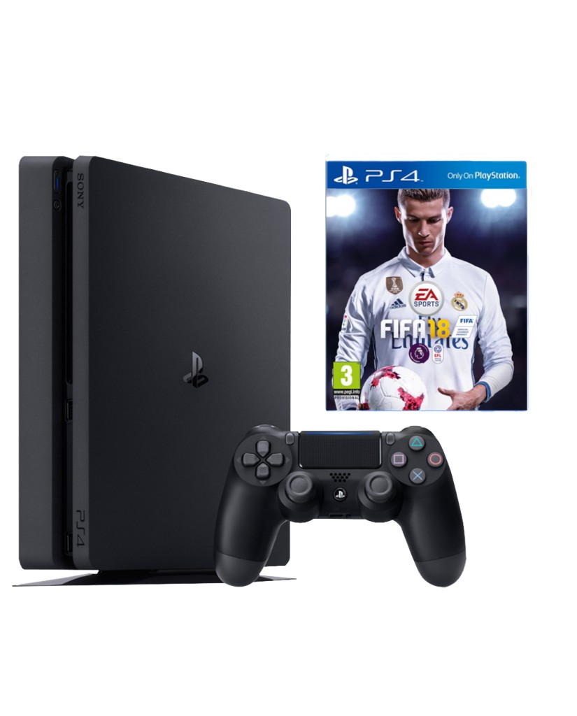 Sony PlayStation 4 - 1TB Slim + FIFA 18 Ultimate Team Icons