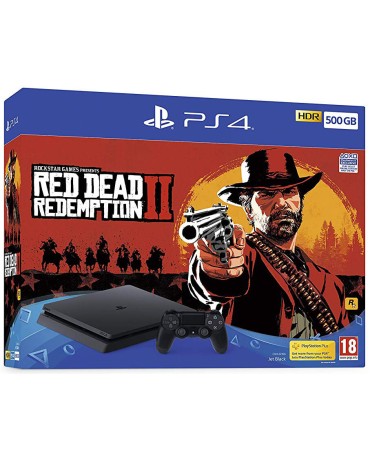 Sony PlayStation 4 - 500GB Slim + Red Dead Redemption 2