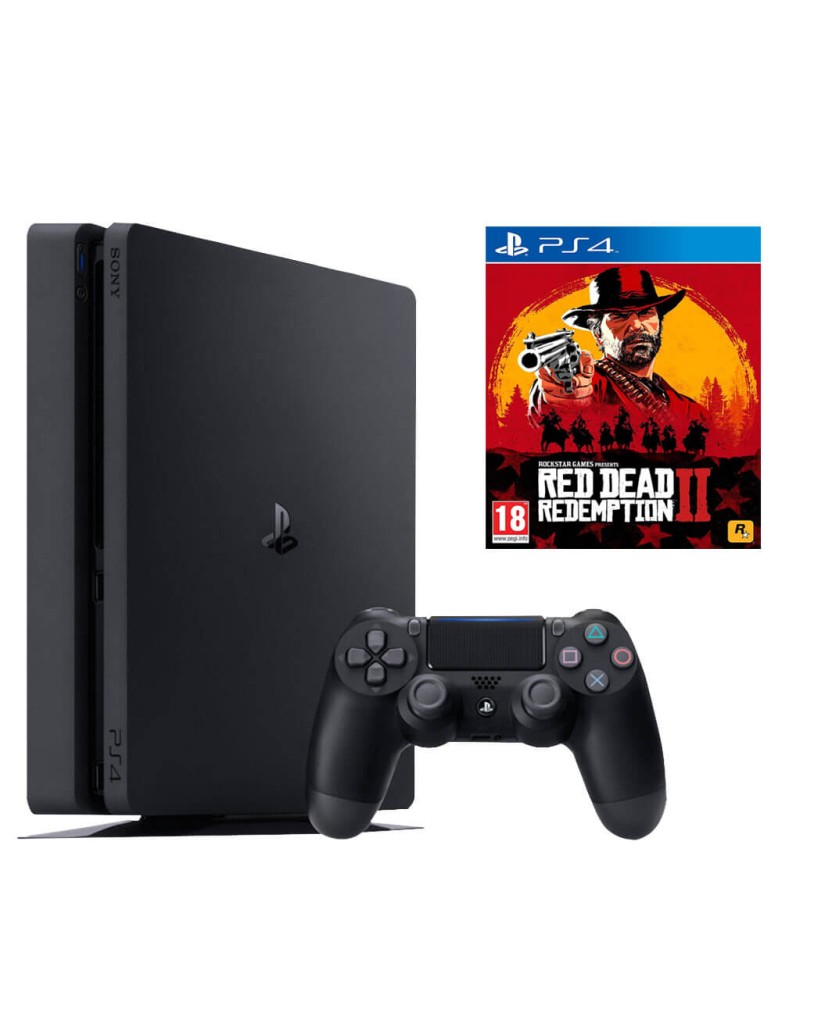 Sony PlayStation 4 - 500GB Slim + Red Dead Redemption 2