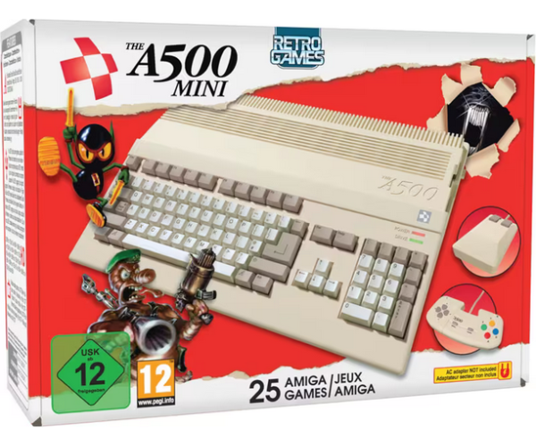 The A500 Mini Console With 25 Amiga Games Ηλεκτρονική Παιδική Ρετρό Κονσόλα
