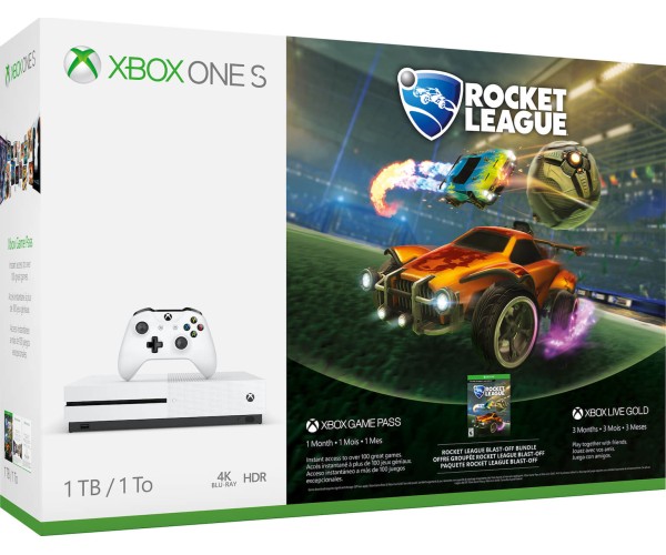 MICROSOFT XBOX ONE S ΚΟΝΣΟΛΑ - 1TB & ROCKET LEAGUE ΠΕΡΙΛΑΜΒΑΝΕΙ 3 MONTH GOLD & 1 MONTH GAME PASS