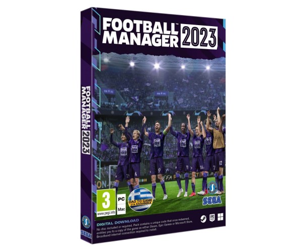 FOOTBALL MANAGER 2023 (CODE IN A BOX) ΕΛΛΗΝΙΚΟ – PC NEW GAME
