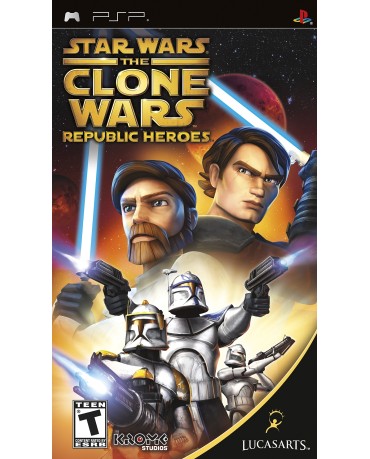 STAR WARS THE CLONE WARS REPUBLIC HEROES NO MANUAL – PSP GAME
