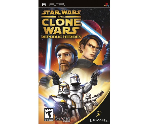 STAR WARS THE CLONE WARS REPUBLIC HEROES NO MANUAL – PSP GAME