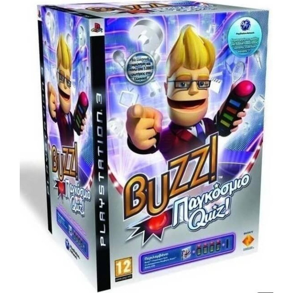 Microsoft Buzzer Video Game Controllers Ps3 BUZZ! QUIZ GAMES + Official ...