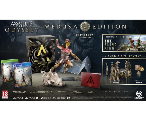 ASSASSIN'S CREED ODYSSEY MEDUSA COLLECTOR'S EDITION – PS4 NEW GAME