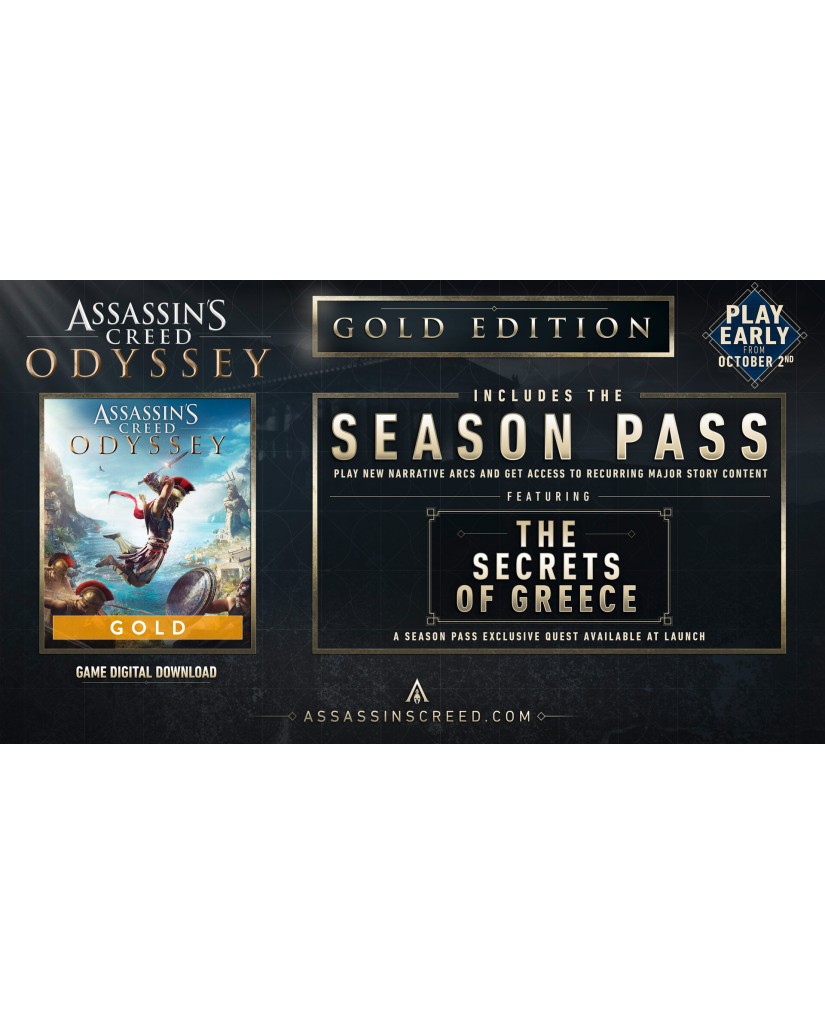 ASSASSIN'S CREED ODYSSEY GOLD EDITION – XBOX ONE NEW GAME