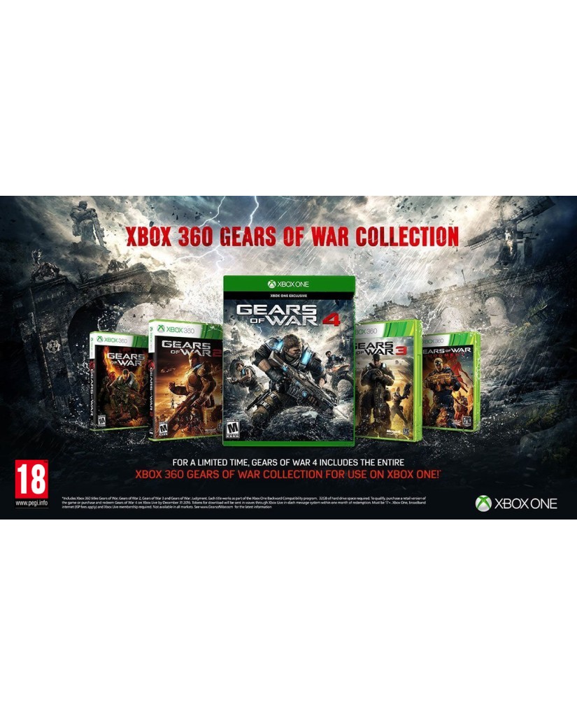 GEARS OF WAR 4 + GEARS OF WAR COLLECTION ΜΕΤΑΧ. – XBOX ONE GAME