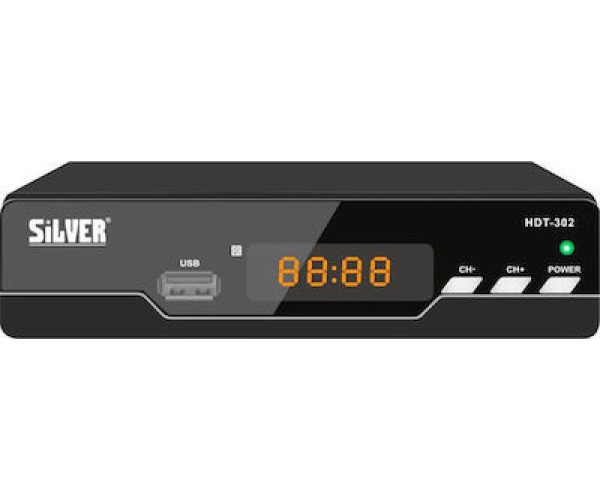 Silver Αποκωδικοποιητής HDT-302 HD - Επίγειος Ψηφιακός Δέκτης Silver High Definition